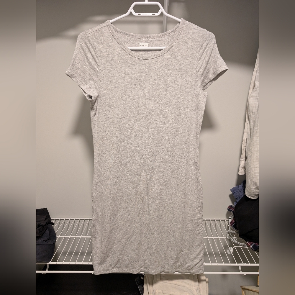 Wilfred Light Gray Mini Dress